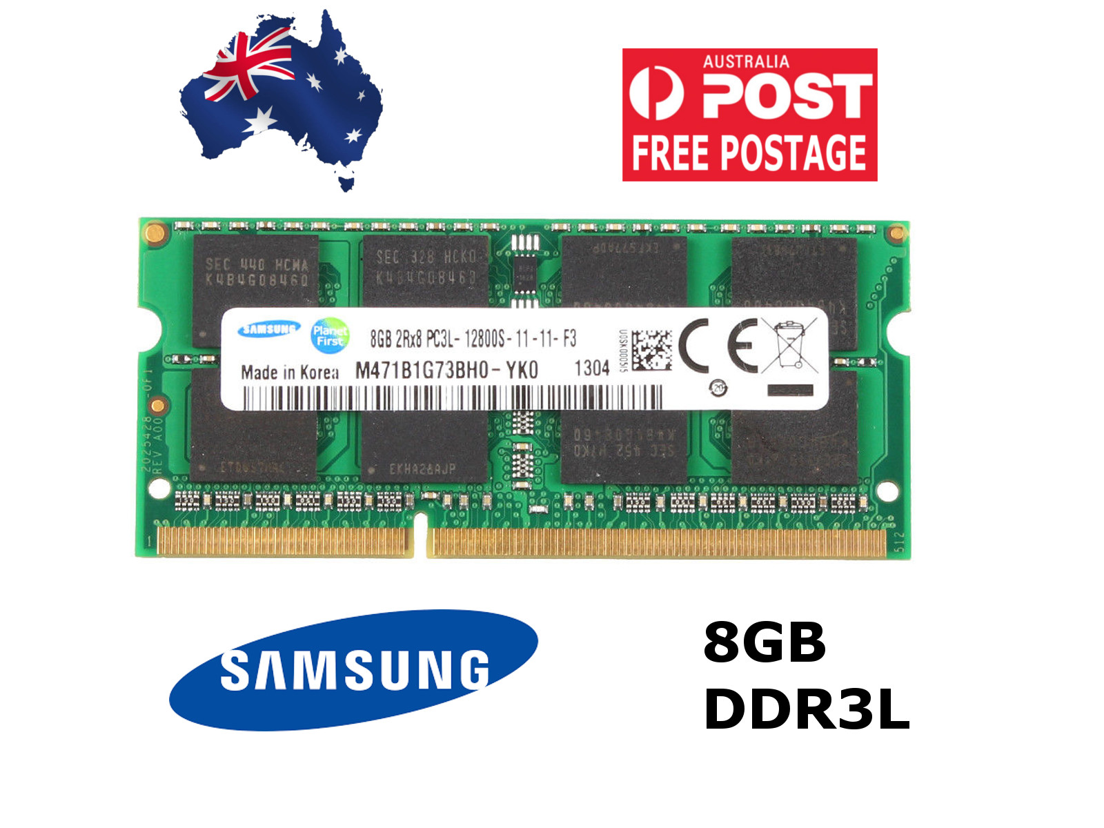 Samsung 8gb Ddr3l 1600mhz Pc3l Sodimm 4pin Laptop Memory Ram