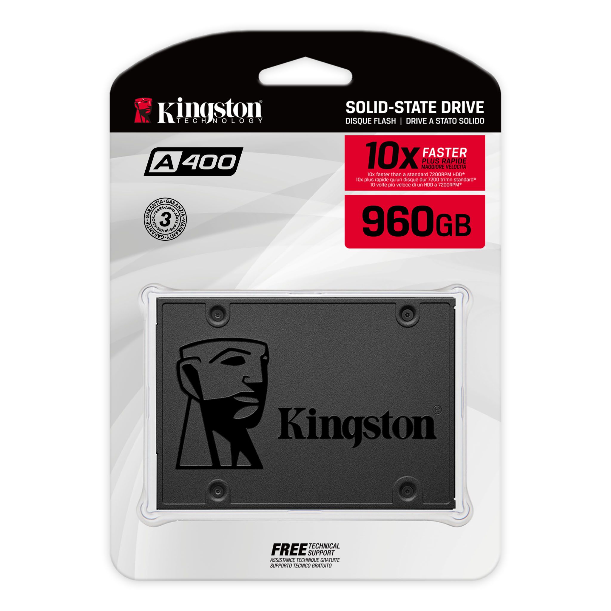 Kingston 960GB A400 SSD 2.5 inch SATA 3 PC Laptop Internal Solid State